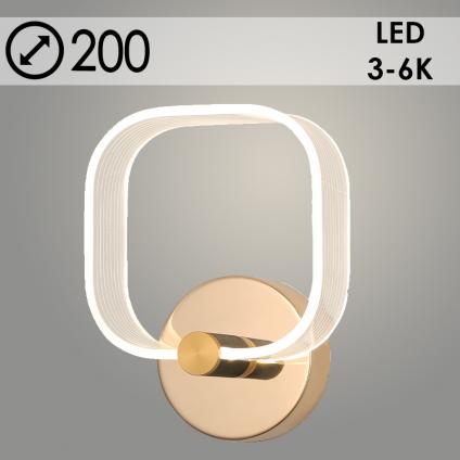 Бра 3153/1W B FGD золото 2х10W LED 3000-6000K d200, 24